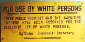 Apartheid sign