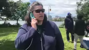 A Karen phoning police on Black family on picnic