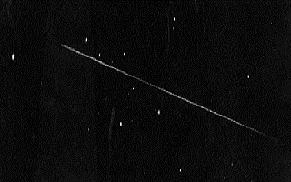 Photo of Sputnik in orbit